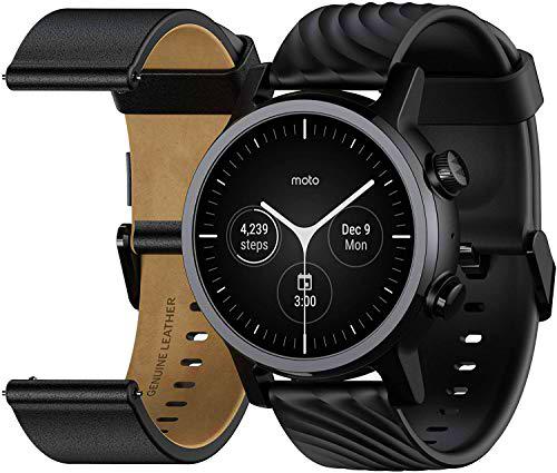 Motorola Moto 360 Smartwatch - 3ª generación - Caja de acero inoxidable con bandas de 20 mm