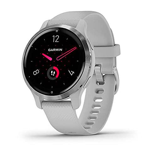 Garmin Venu 2S - Reloj inteligente con GPS, música y deportes, Gris Plata