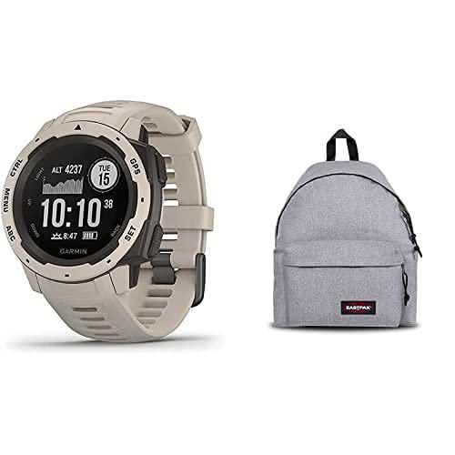 Garmin Instinct - Reloj con GPS, Unisex, Tundra, 1 + Eastpak Padded Pak'R Mochila