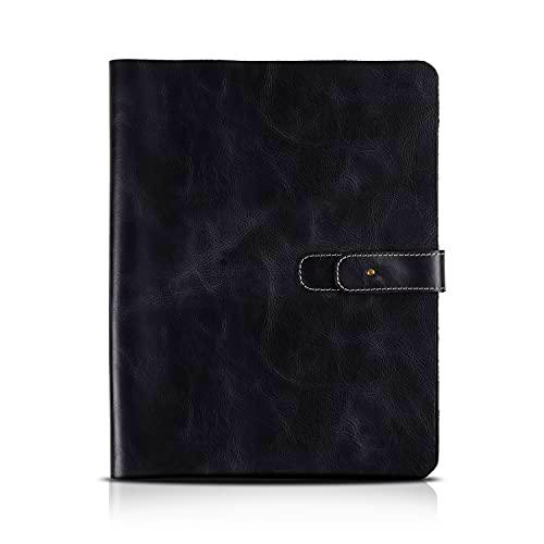 Londo Funda de Piel auténtica para Tablet con Dos Ranuras para Tarjetas y Soporte para lápiz de Apple (30 cm)