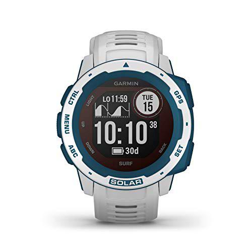 Garmin Instinct Solar Surf, Reloj GPS resistente con carga solar