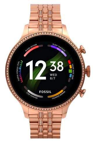 Smartwatch Gen 6 Para Mujer, de Fossil de Acero Inoxidable en Tono Oro Rosa