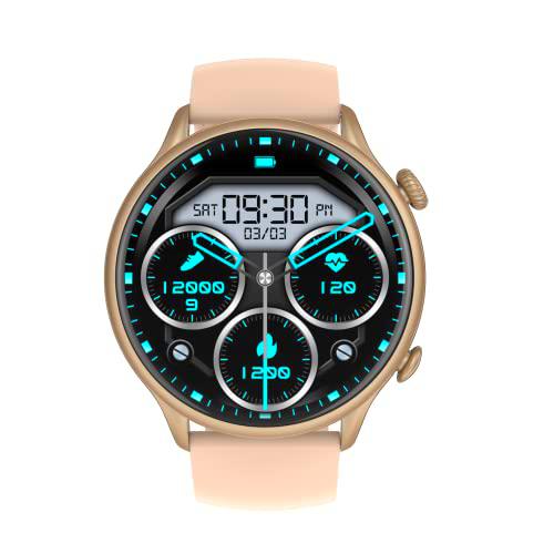 Reloj Inteligente para Mujer y Hombre, Smartwatch con 1.7&quot; Pantalla táctil con Monitor de Presión Arterial/Frecuencia Cardíaca/Sueño para Android iOS