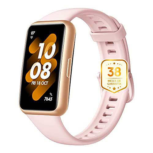 HUAWEI Band 7 Smartwatch,Pulsera de Actividad,Monitorización de Salud y Fitness,Pantalla Ultrafina sin Marcos,Duración de la batería de 2 semanas,96 Modos de Entrenamiento,Rosa+38 Meses de garantía