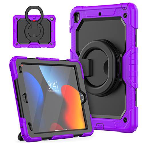 Funda para iPad Mini 6 2021 para niños,Funda Resistente a Prueba de Golpes para iPad Mini 6 con Agarre Giratorio de 360 Funda Resistente con portalápices Integrado para iPad Mini 6.generación de 8,3&quot;