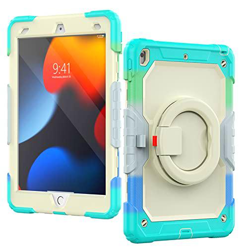 Funda para iPad Mini 6 2021 para niños,Funda Resistente a Prueba de Golpes para iPad Mini 6 con Agarre Giratorio de 360 Funda Resistente con portalápices Integrado para iPad Mini 6.generación de 8,3&quot;