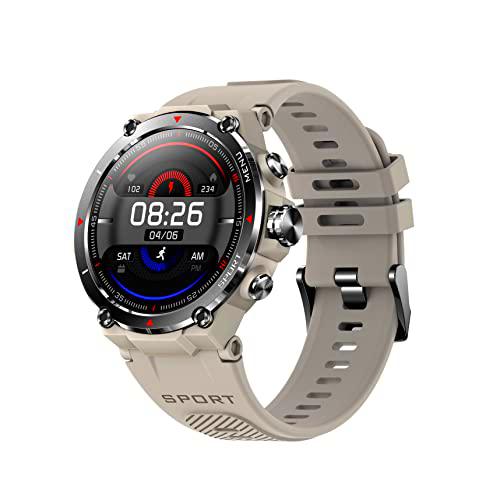 DCU Tecnologic | Smartwatch GPS | Reloj Inteligente | Pantalla Táctil Amoled HD | 14 Modos Deporte | Notificaciones Apps y Llamadas | IP68* | Gris