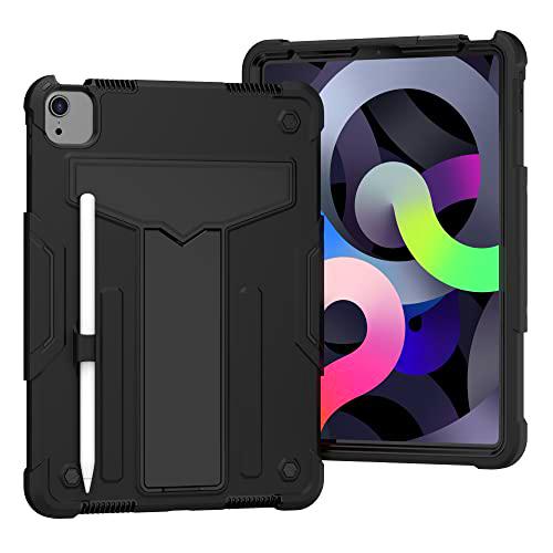 yeliot Funda para Nuevo iPad Air 5 2022/iPad Air 4 10.9&quot; 2020,a Prueba de Golpes Carcasa con para iPad Air 4ªAir 5ª Gen 10.9 Pulgadas,Carcasa Rugosa con Soporte /Portalápices