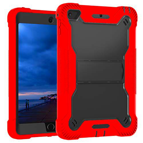 Estuche Resistente para iPad Mini 4/5, Estuche de protección contra caídas de protección contra Impactos de Doble Capa Resistente a Prueba de Golpes con Soporte