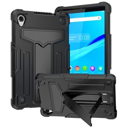 Anewone Funda para Lenovo Tab M8 TB-8705 con Kickstand y 3 Capas de Goma duraderaresistente-Black