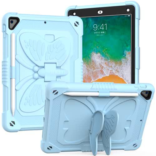 para iPad 9.7 Case 2018 iPad 6th Generation Cases Kickstand Pencil Holder