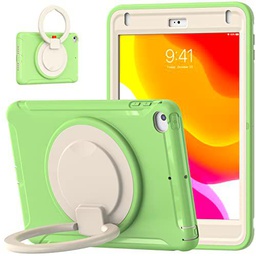 Anewone Funda para iPad Mini4/5, Tres Capas Resistentes a la Resistencia a Prueba de amortiguación ForiPad Mini4/5 Kickstand-Verde Claro