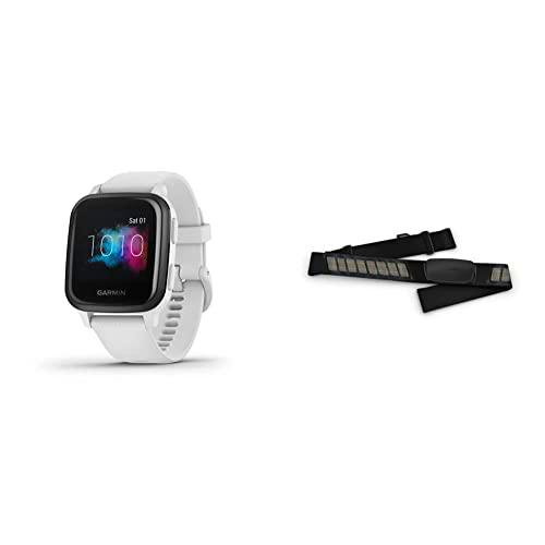 Garmin Venu Sq Music, Reloj Inteligente con GPS, Blanco/Gris