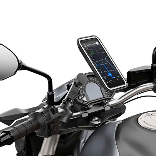 Shapeheart - Soporte movil Moto magnético Pro para Manillar con Extensor | Universal | Anti- Vibracion |Porta movil Impermeable para Moto Compatible con Scooter