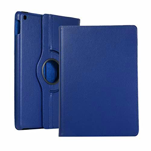 WANWANE Funda para iPad de 10,2 Pulgadas, Compatible con iPad de 9.ª generación 2021/iPad de 8.ª generación 2020/iPad de 7.ª generación 2019 con activación automática (Azul Marino)