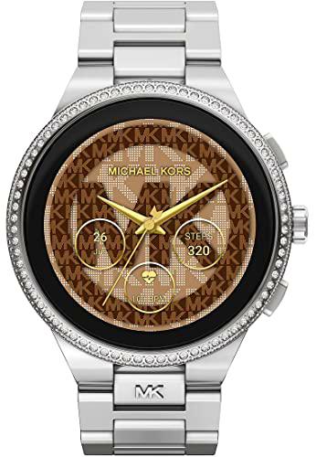 Michael Kors Smartwatch Gen 6 Camille para mujer de acero inoxidable con brazalete de acero inoxidable, MKT5143