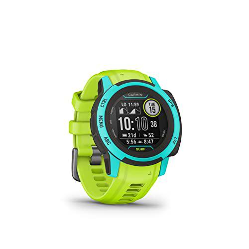 Garmin Instinct 2S Surf, Reloj inteligente con GPS resistente al agua