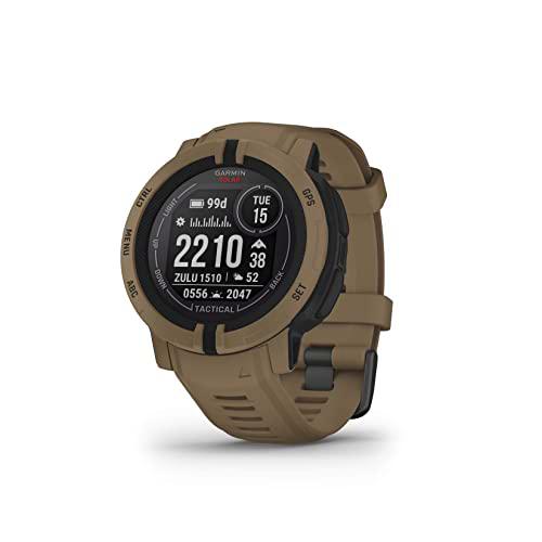 Garmin Instinct 2 Solar Tactical, Reloj inteligente con GPS resistente al agua