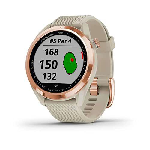 Garmin S42 GPS DE Golf, Adultos Unisex, Beige, 43,4 x 43,4 x 11,7 mm