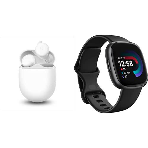 Google Pixel Buds + Fitbit Versa 4 Smartwatch