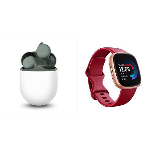 Google Pixel Buds + Fitbit Versa 4 Smartwatch