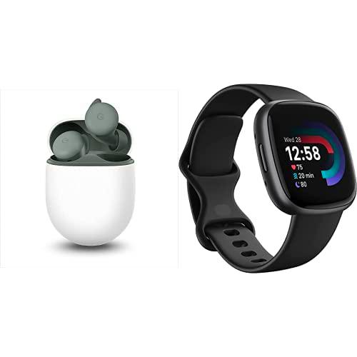 Google Pixel Buds + Fitbit Versa 4 Smartwatch