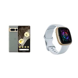 Google Pixel 7 Pro + Fitbit Sense 2 Smartwatch