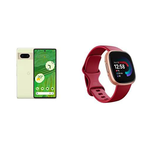 Google Pixel 7 + Fitbit Versa 4 Smartwatch