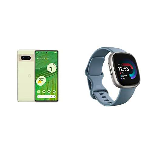 Google Pixel 7 + Fitbit Versa 4 Smartwatch