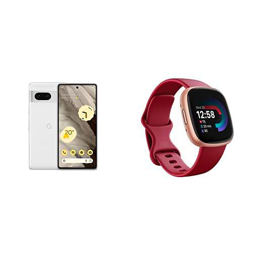 Google Pixel 7 + Fitbit Versa 4 Smartwatch