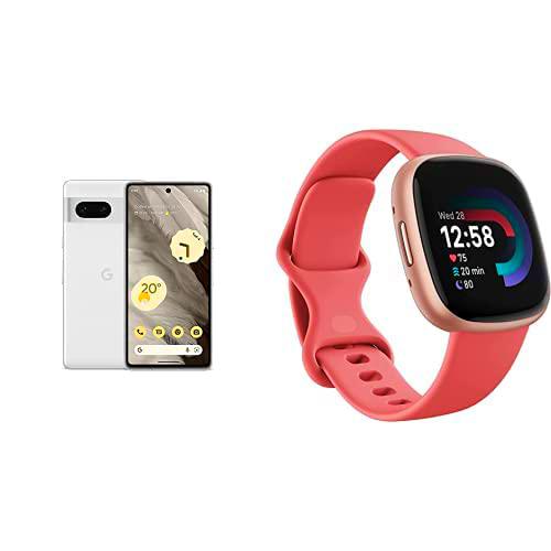 Google Pixel 7 + Fitbit Versa 4 Smartwatch