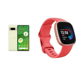 Google Pixel 7 + Fitbit Versa 4 Smartwatch