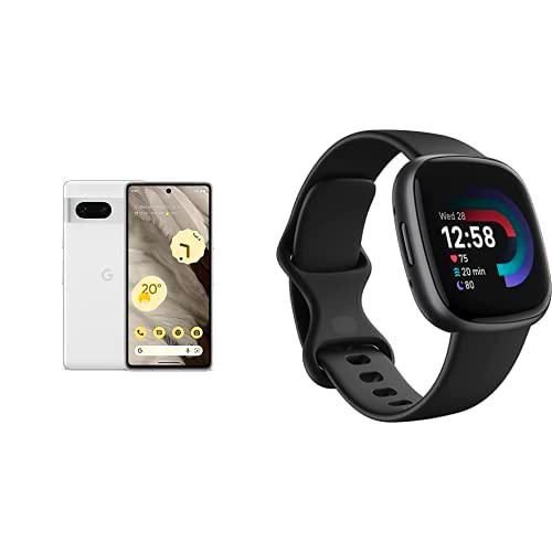 Google Pixel 7 + Fitbit Versa 4 Smartwatch