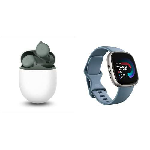 Google Pixel Buds + Fitbit Versa 4 Smartwatch