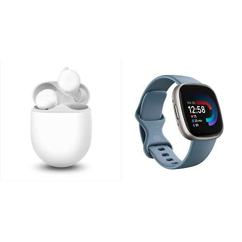 Google Pixel Buds + Fitbit Versa 4 Smartwatch