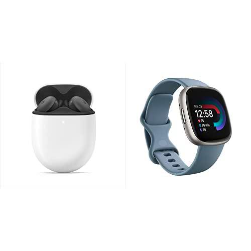 Google Pixel Buds + Fitbit Versa 4 Smartwatch