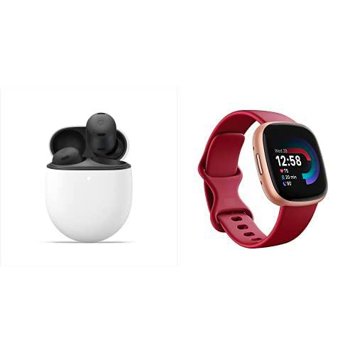 Google Pixel Buds + Fitbit Versa 4 Smartwatch