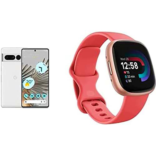 Google Pixel 7 Pro + Fitbit Versa 4 Smartwatch