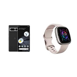 Google Pixel 7 Pro + Fitbit Sense 2 Smartwatch