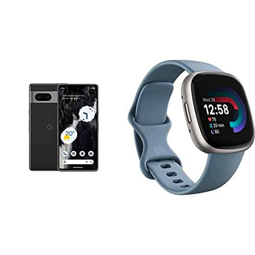 Google Pixel 7 + Fitbit Versa 4 Smartwatch