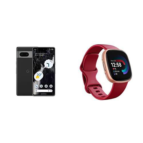 Google Pixel 7 + Fitbit Versa 4 Smartwatch