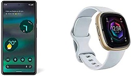 Google Pixel 6a + Fitbit Sense 2 Smartwatch