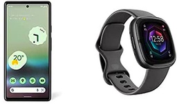 Google Pixel 6a + Fitbit Sense 2 Smartwatch