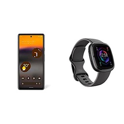 Google Pixel 6a + Fitbit Sense 2 Smartwatch