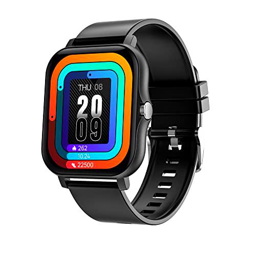 MASKJET Reloj Inteligente Hombre Mujer con Llamadas SmartWatch Deportivo Podometro Pulsometro Presion Arterial Pulsera Actividad 1.69 Pulgada Reloj Digital Mujeres Hombre para iPhone Android