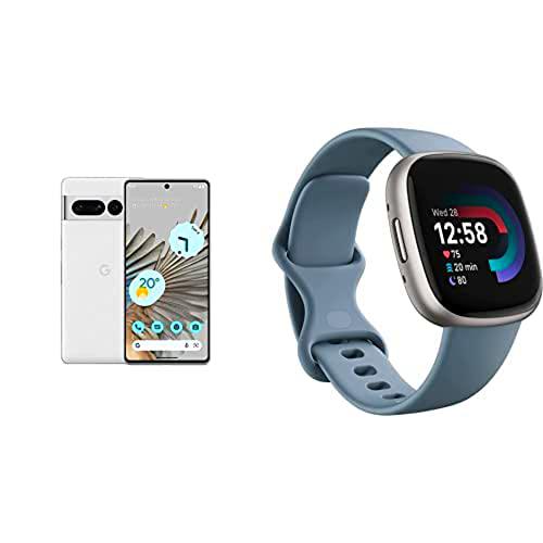 Google Pixel 7 Pro + Fitbit Versa 4 Smartwatch