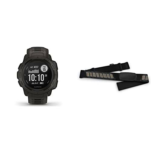 Garmin Instinct - Reloj Resistente con GPS, GrafitoGarmin HRM Dual