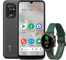 Doro 8100 + Smartwatch - 4G Smartphone Android para Mayores