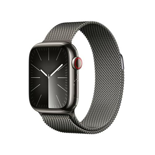 Apple Watch Series 9 (GPS + Cellular, 41 mm) - Caja de Acero Inoxidable en Grafito