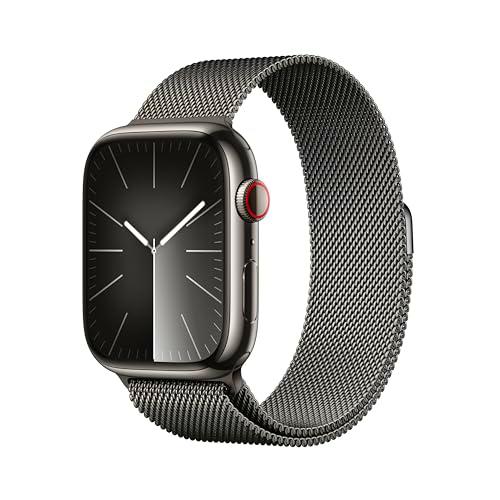 Apple Watch Series 9 (GPS + Cellular, 45 mm) - Caja de Acero Inoxidable en Grafito